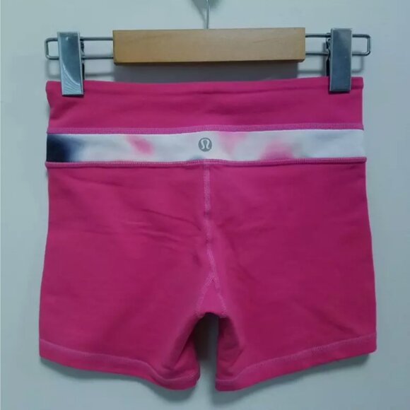 3 Lululemon Blissful Bend Boogie Shorts Tonka Stripe Angel Size 2 XXS Bundle - Picture 14 of 14
